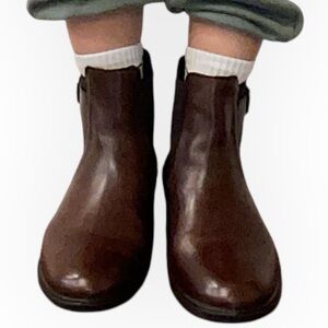 Ecco Dark Brown Leather Boots -Brand New